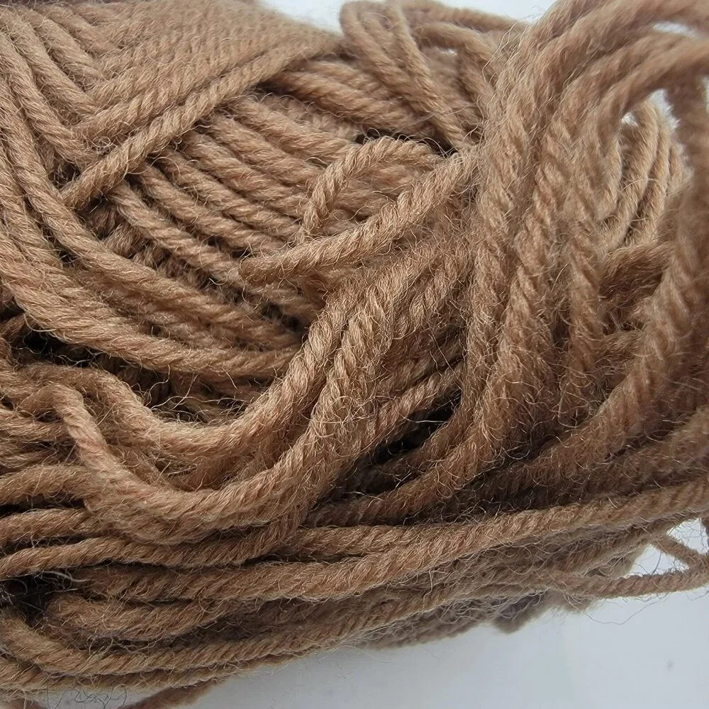 NEW Vintage Spinnerin Wool Yarn Brown 1 Oz. Skein Ambralon‎ Switzerland